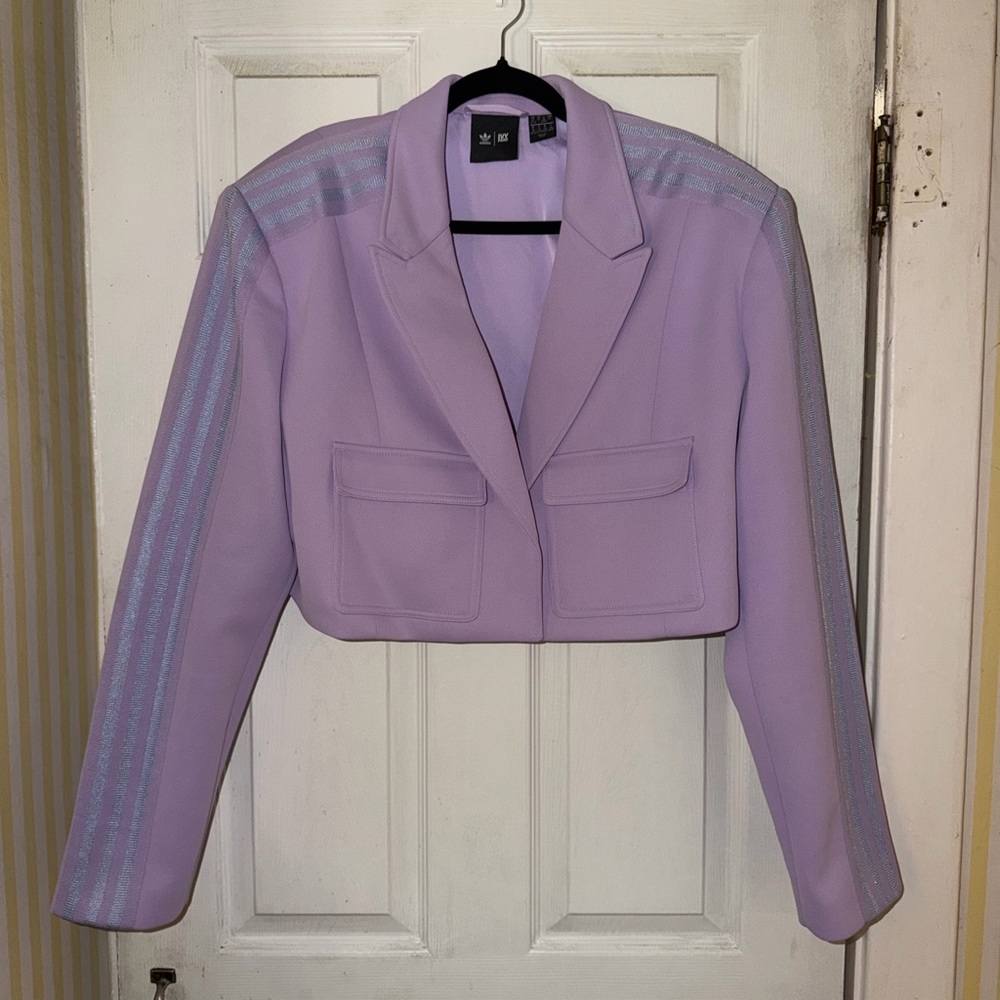 Ivy Park x Adidas Women's Light Purple Cropped Blazer